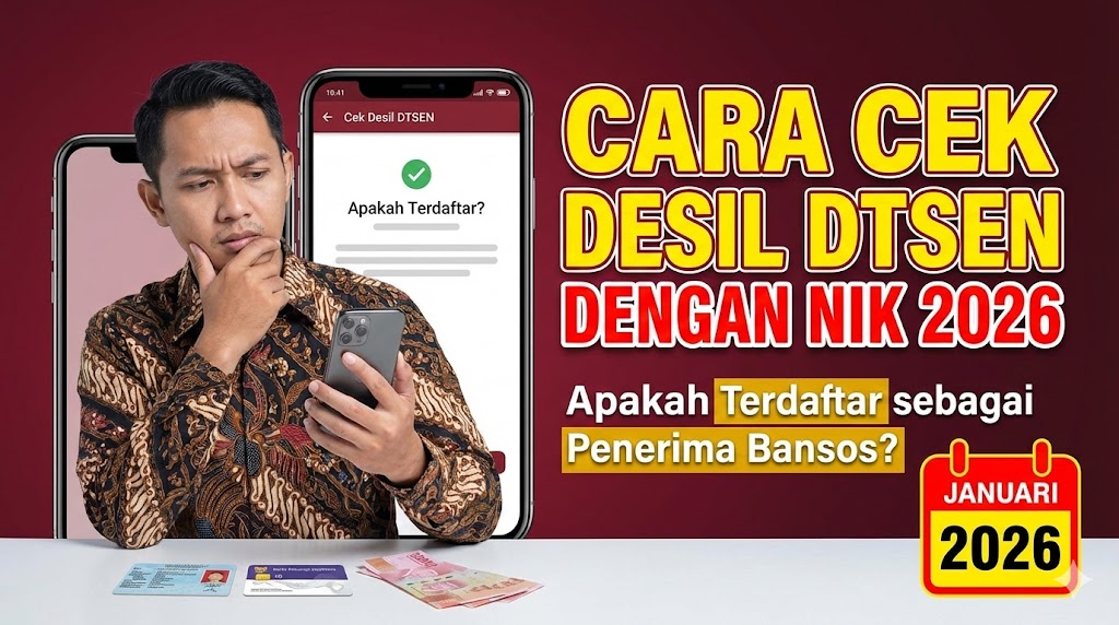 Cara Cek Desil DTSEN dengan NIK 2026: Apakah Terdaftar sebagai Penerima Bansos?
