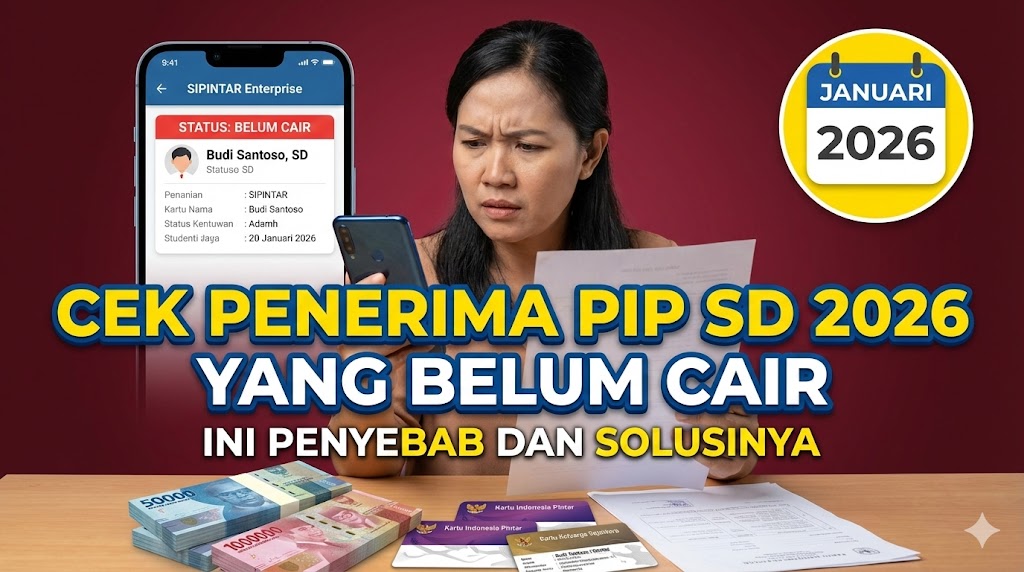 Cek Penerima PIP SD 2026 yang Belum Cair, Ini Penyebab dan Solusinya