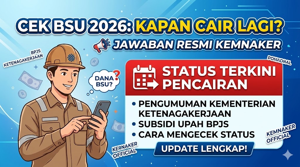 Cek BSU BPJS Ketenagakerjaan 2026: Kapan Cair Lagi dan Jawaban Resmi dari Kementerian Ketenagakerjaan