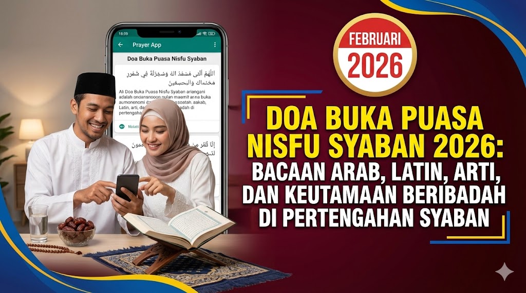 Doa Buka Puasa Nisfu Syaban 2026: Bacaan Arab, Latin, Arti, dan Keutamaan Beribadah di Pertengahan Syaban