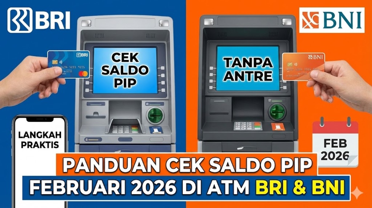 Panduan Cek Saldo PIP Februari 2026 di ATM BRI dan BNI: Langkah Praktis Tanpa Antre