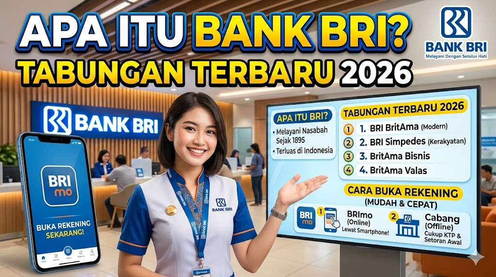 Apa Itu Bank BRI? Daftar Produk Tabungan Terbaru 2026 dan Cara Membuka Rekening