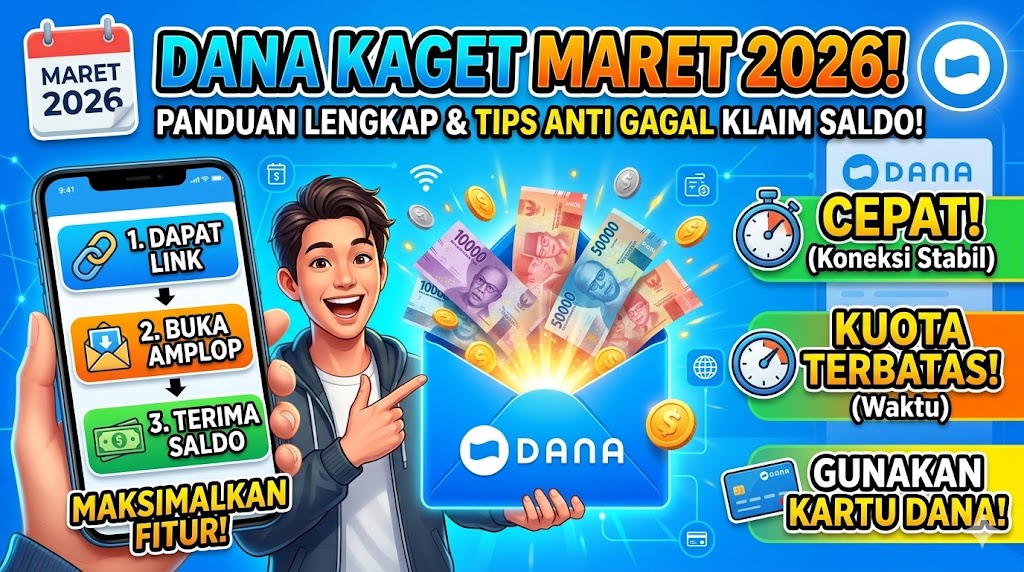 Panduan Lengkap Memaksimalkan Fitur DANA Kaget Maret 2026: Langkah Klaim dan Tips Anti Gagal
