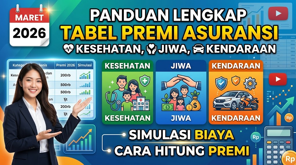 Panduan Lengkap Tabel Premi Asuransi Kesehatan, Jiwa, dan Kendaraan Maret 2026: Simulasi Biaya dan Cara Hitungnya